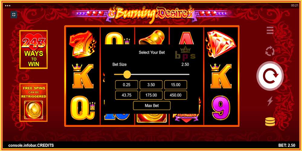 Игровой слот Burning Desire