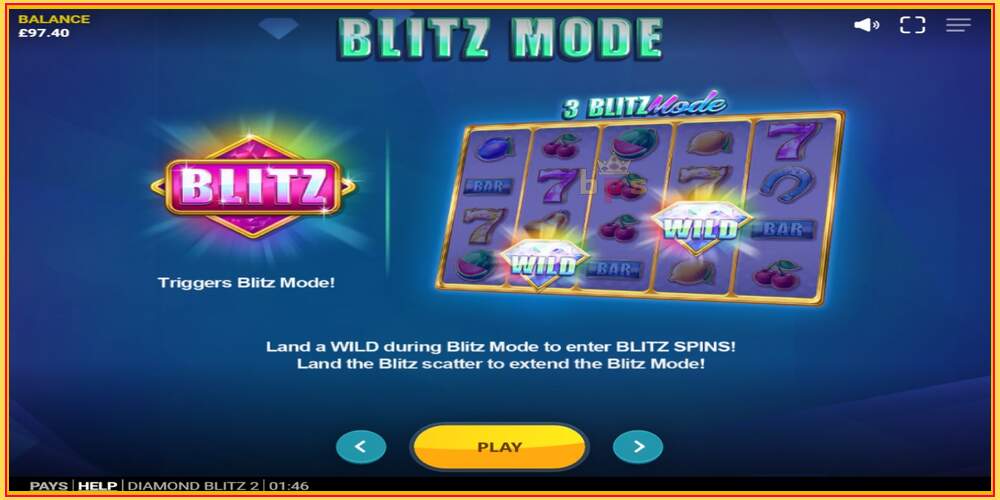 Игровой слот Diamond Blitz 2