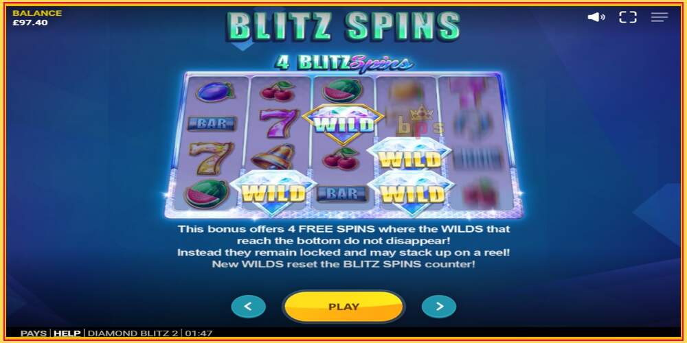 Игровой слот Diamond Blitz 2