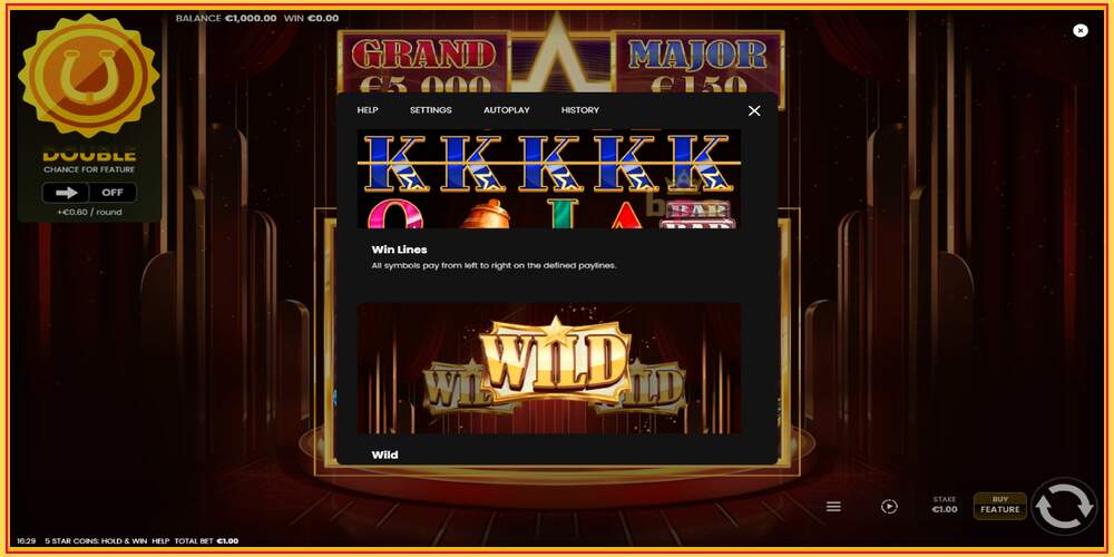 Spelautomat 5 Star Coins: Hold & Win