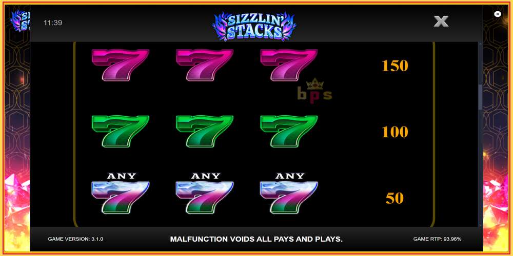 Игровой слот Sizzlin Stacks