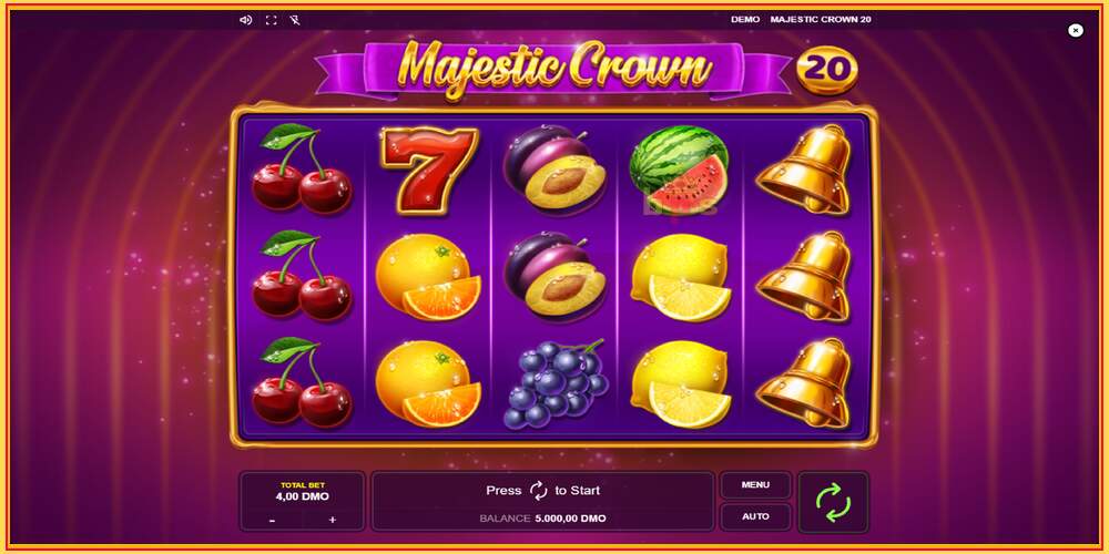 Oyun yuvası Majestic Crown 20