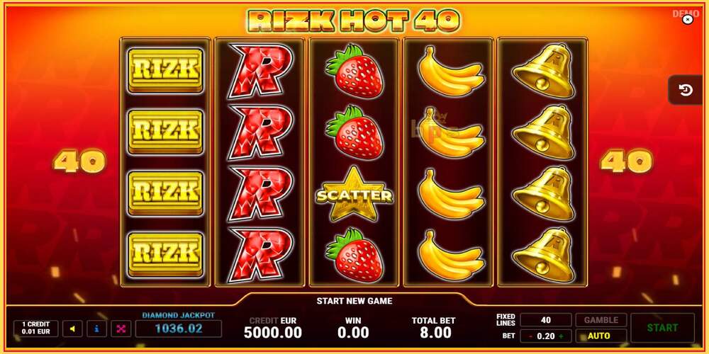 Spelslot Rizk Hot 40