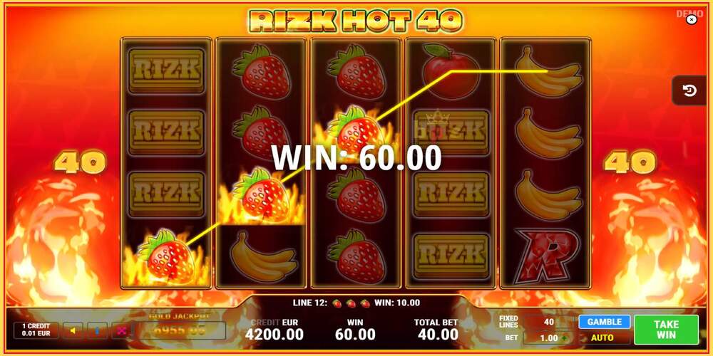 Spelslot Rizk Hot 40