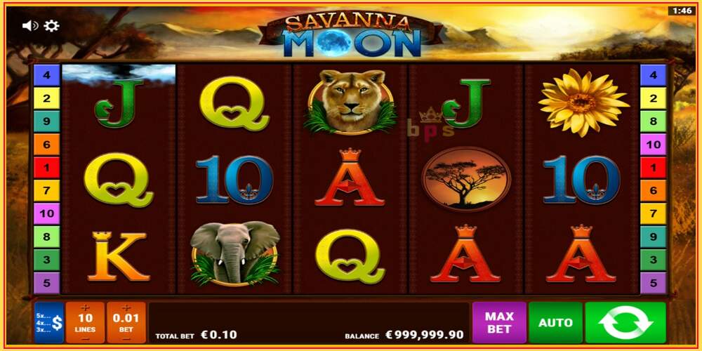 Игровой слот Savanna Moon