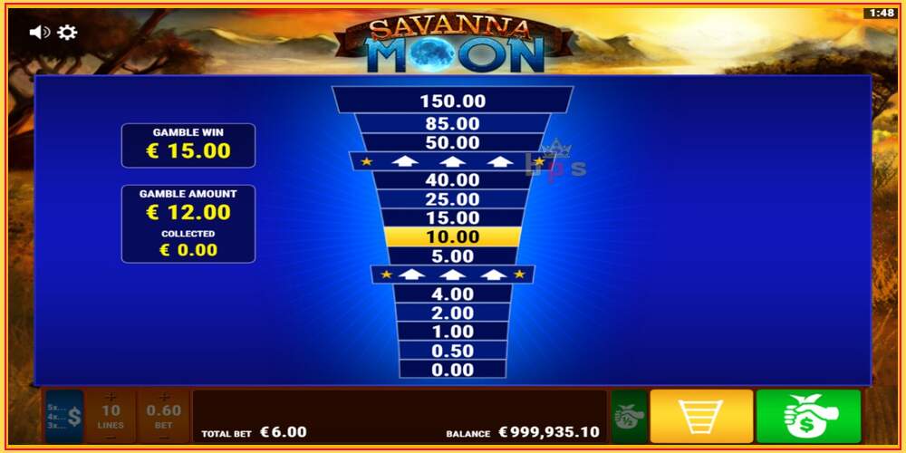 Игровой слот Savanna Moon