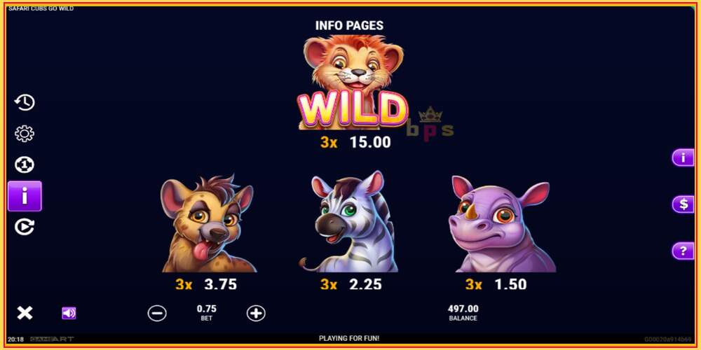 Игровой слот Safari Cubs Go Wild