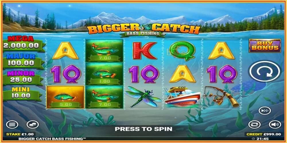 Игровой слот Bigger Catch Bass Fishing