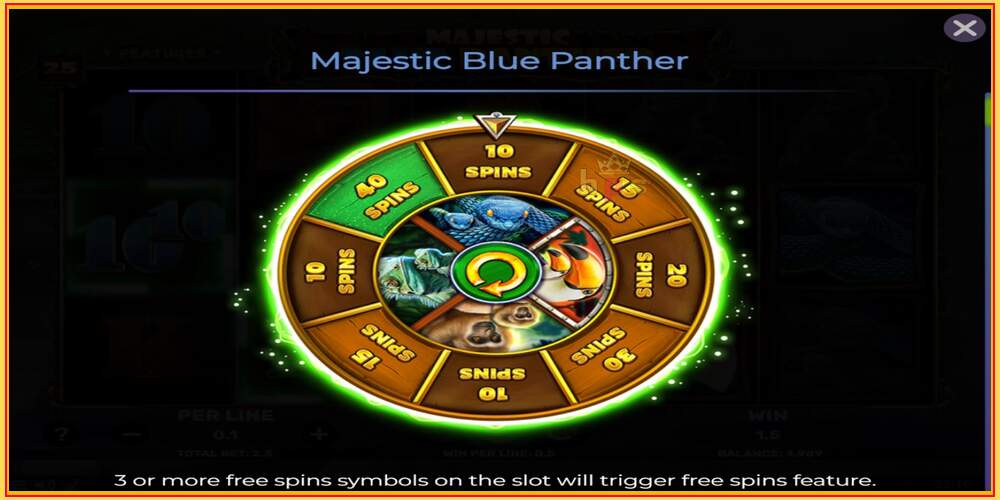 Spelslot Majestic Blue Panther