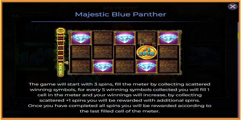 Spelslot Majestic Blue Panther