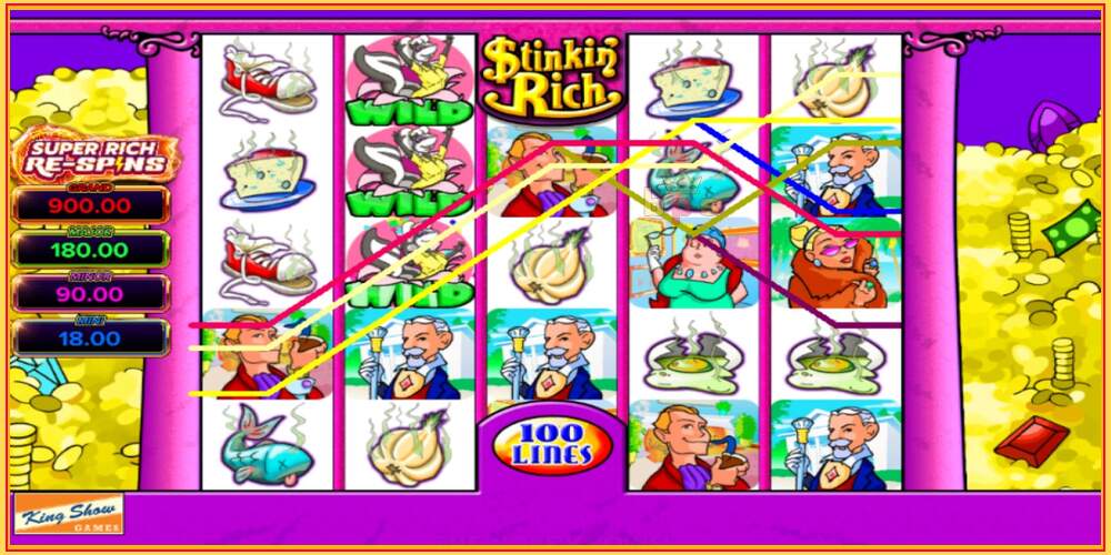 Игровой слот Stinkin Rich Super Rich Re-Spins