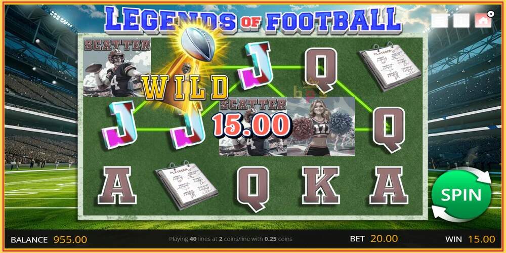 Игровой слот Legends of Football