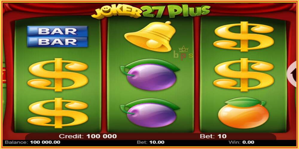 Игровой слот Joker 27 Plus