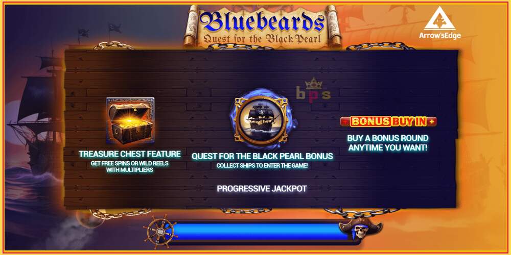 Khe trò chơi Bluebeard Quest for the Black Pearl