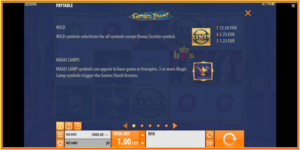 Игровой слот Genies Touch