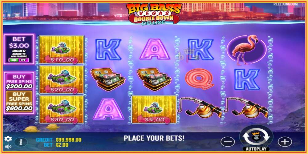 Игровой слот Big Bass Vegas Double Down Deluxe