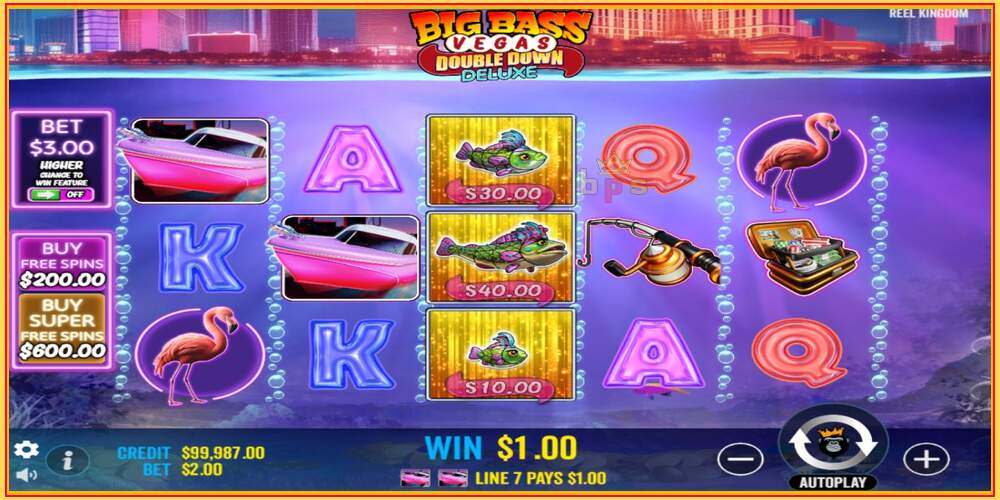 Игровой слот Big Bass Vegas Double Down Deluxe