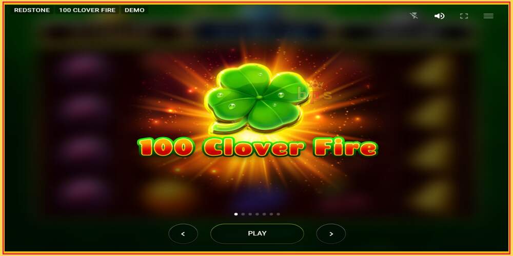 Игра слот 100 Clover Fire