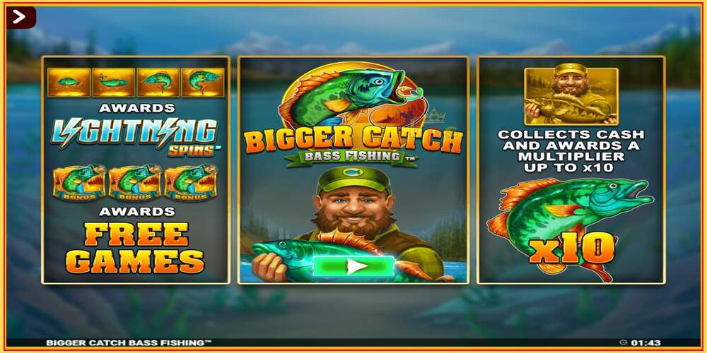 Игровой слот Bigger Catch Bass Fishing Rapid Fire Jackpots