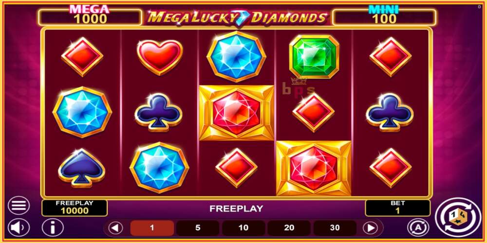 Oyun yuvası Mega Lucky Diamonds Hold & Win