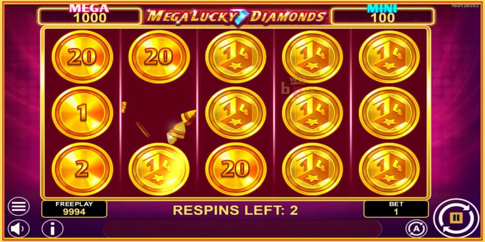 Oyun yuvası Mega Lucky Diamonds Hold & Win