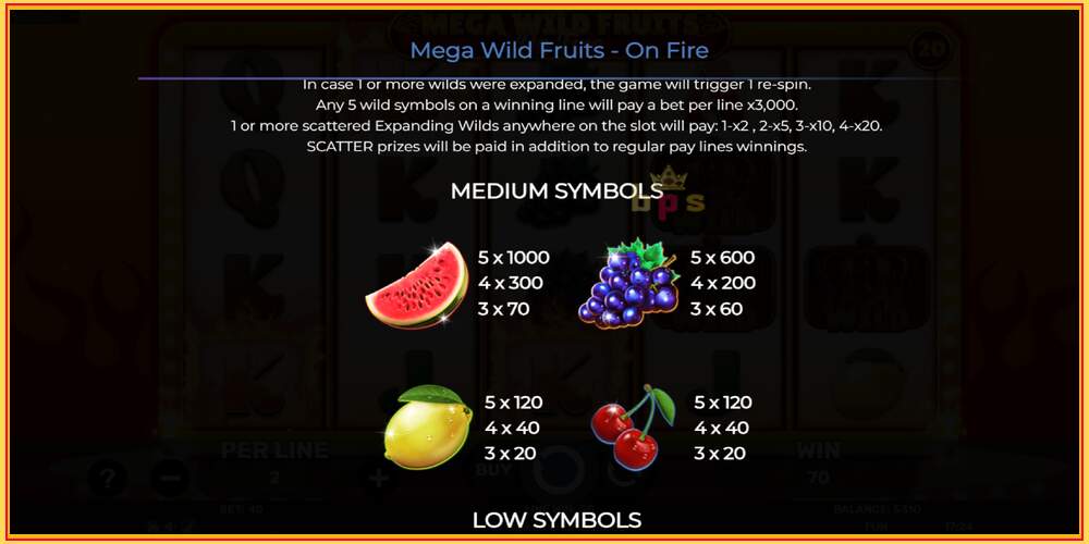 Игровой слот Mega Wild Fruits - On Fire