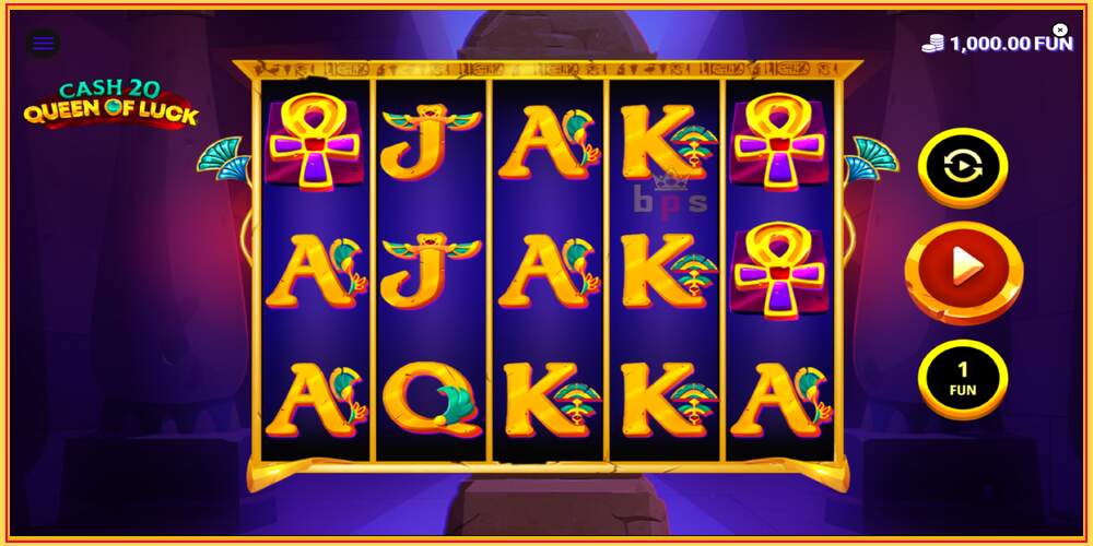 Játék slot Cash 20 Queen of Luck