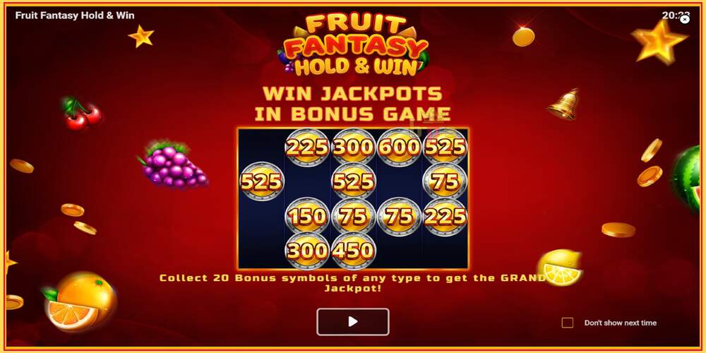 गेम स्लॉट Fruit Fantasy Hold & Win