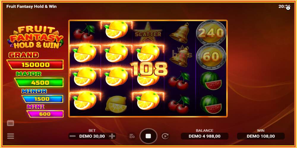 गेम स्लॉट Fruit Fantasy Hold & Win