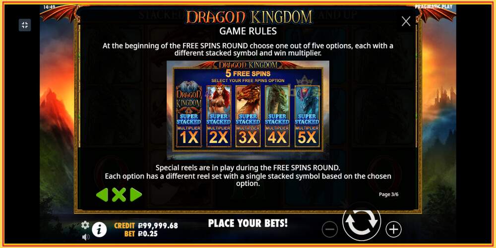 Slot permainan Dragon Kingdom