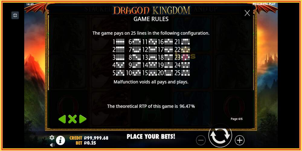 Slot permainan Dragon Kingdom