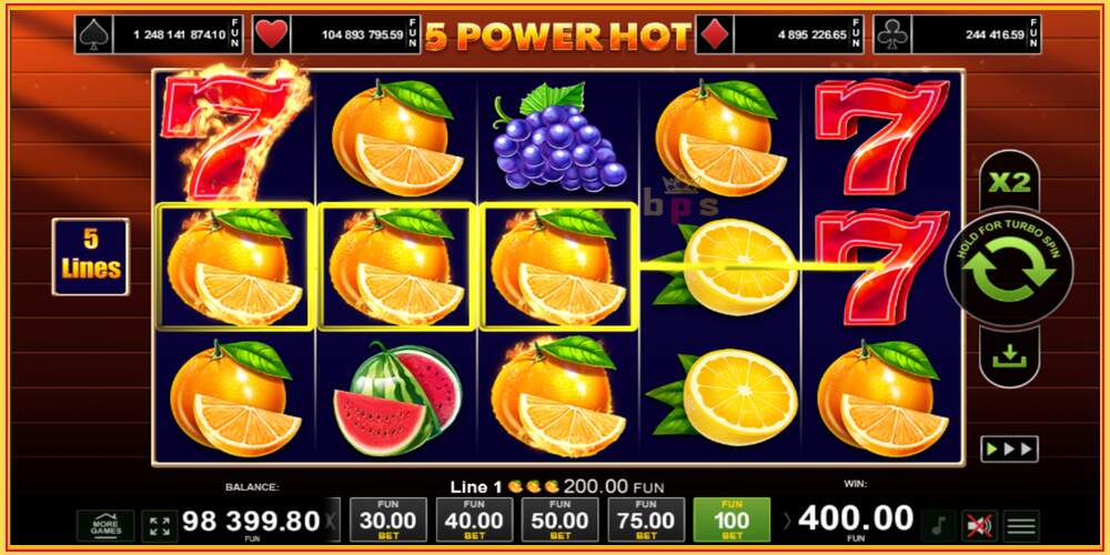 Игра слот 5 Power Hot