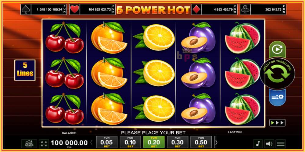 Игра слот 5 Power Hot