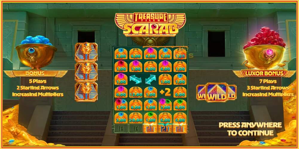 Игровой слот Treasure Tiles Scarab