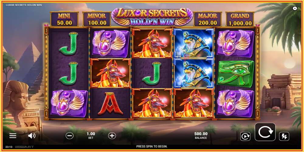 Spil slot Luxor Secrets Holdn Win