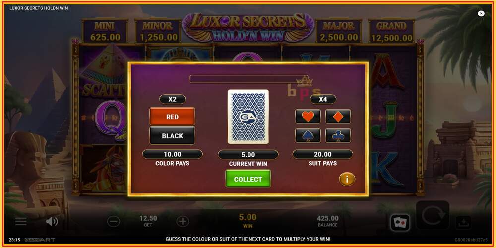 Spil slot Luxor Secrets Holdn Win