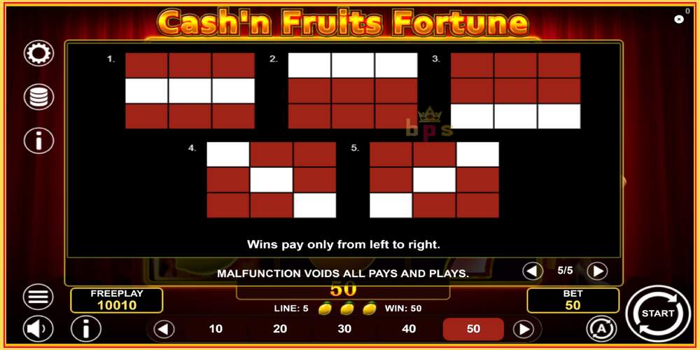 თამაშის სლოტი Cashn Fruits Fortune