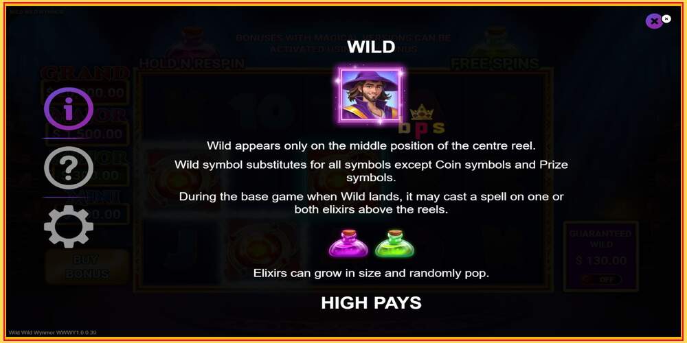 Игровой слот Wild Wild Wynmor