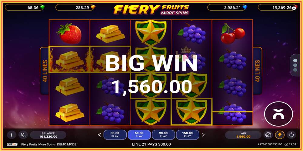 Игра слот Fiery Fruits More Spins