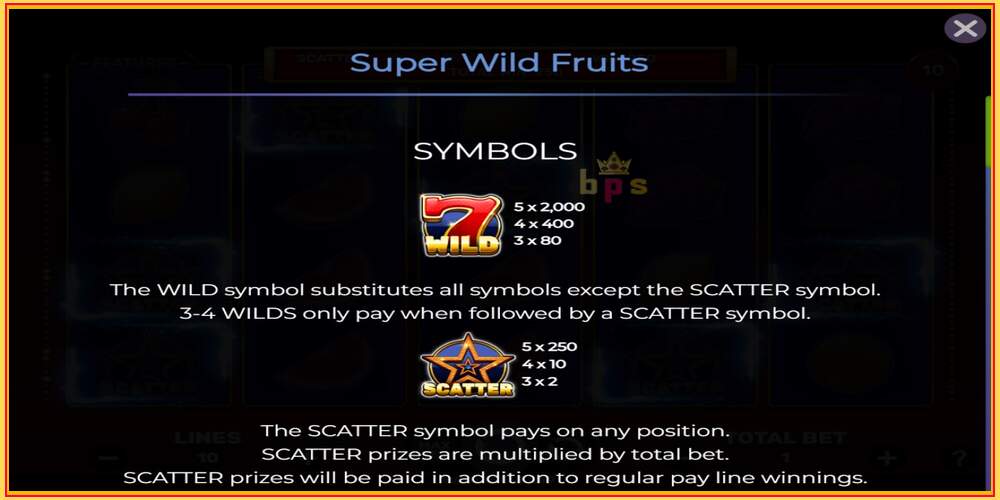 Игровой слот Super Wild Fruits