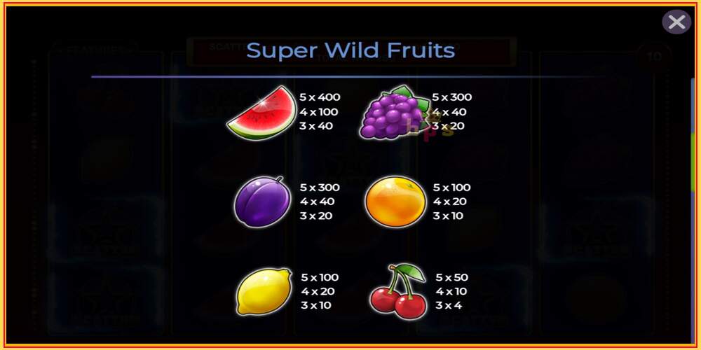 Игровой слот Super Wild Fruits