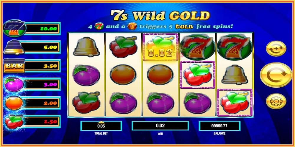 រន្ធហ្គេម 7s Wild Gold