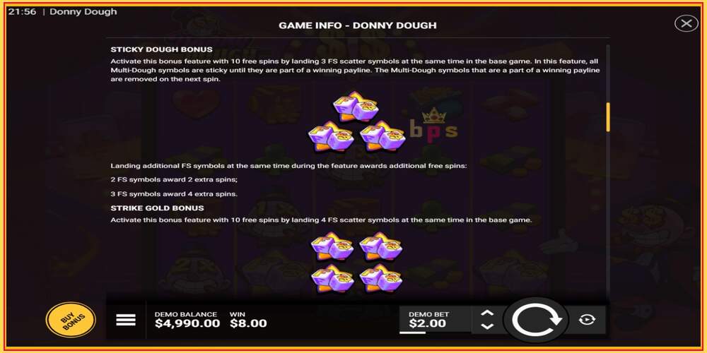 Игровой слот Donny Dough