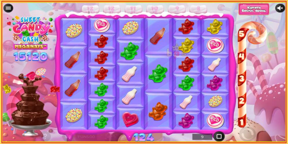 Oyun yuvası Sweet Candy Cash Megaway