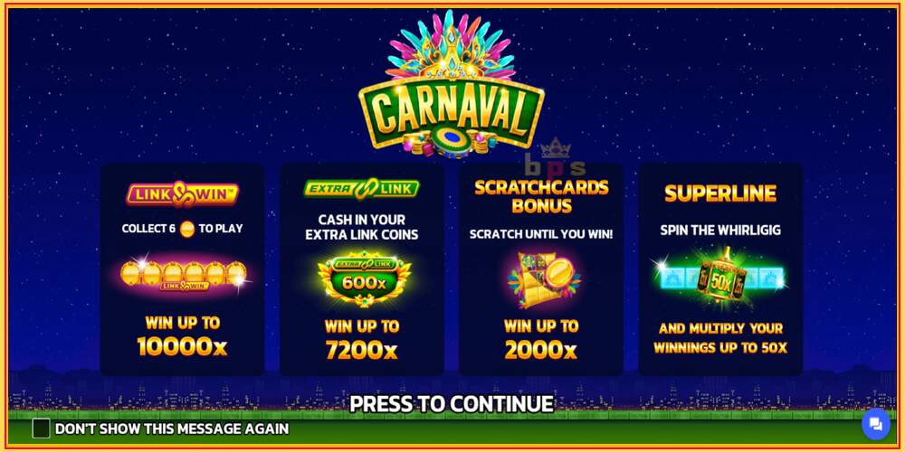 Игровой слот Carnaval Link&Win