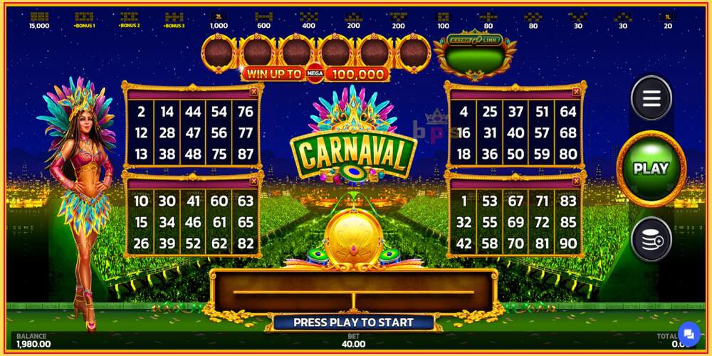 Игровой слот Carnaval Link&Win