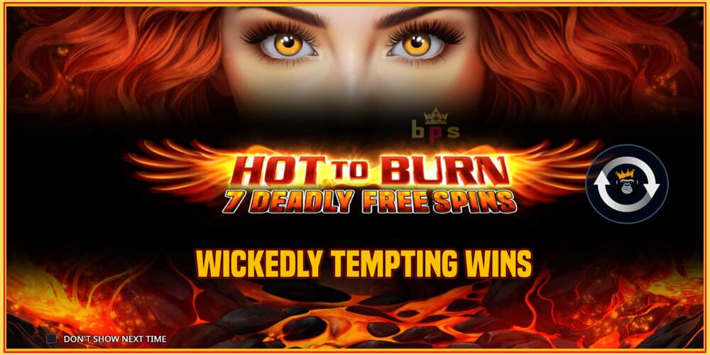 गेम स्लॉट Hot to Burn - 7 Deadly Free Spins