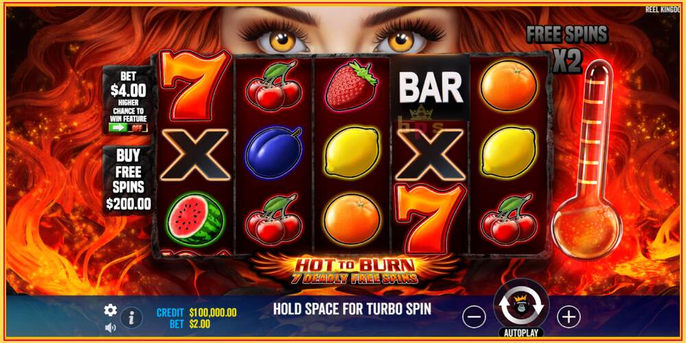 गेम स्लॉट Hot to Burn - 7 Deadly Free Spins