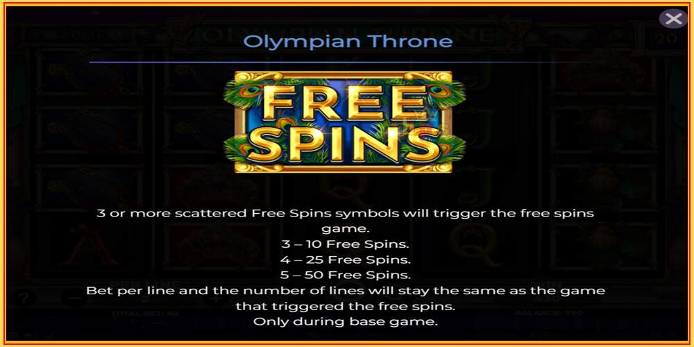 Spelslot Olympian Throne