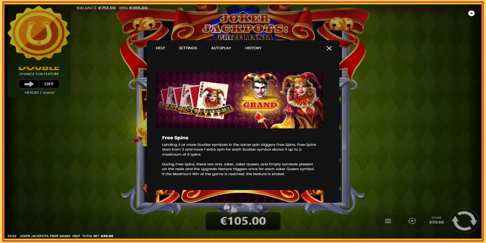 משבצת משחק Joker Jackpots: Prize Mania